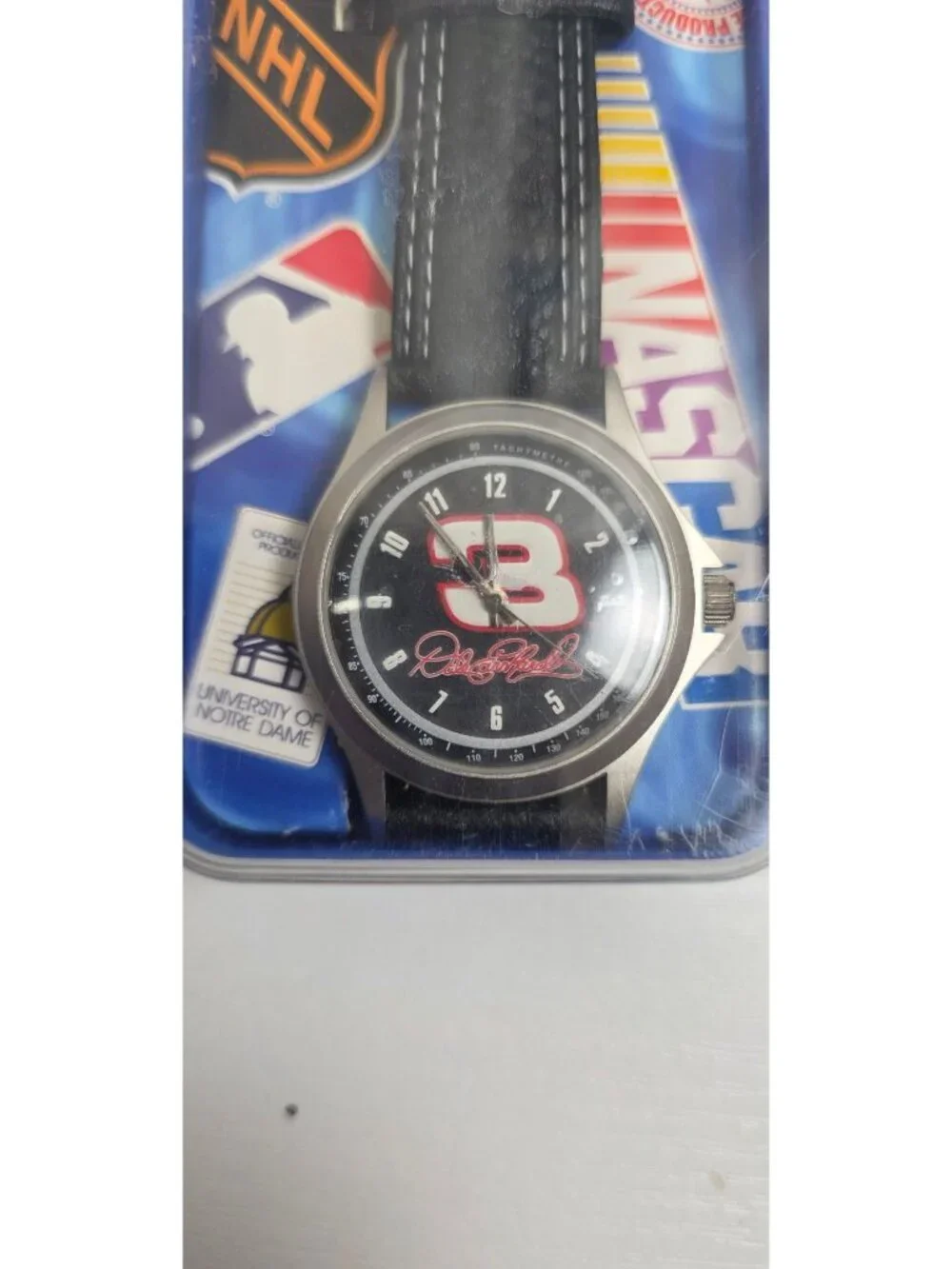 Vintage New in Case Dale Earnhardt #3 Watch 1998 Racing NASCAR Sportivi Sun Time